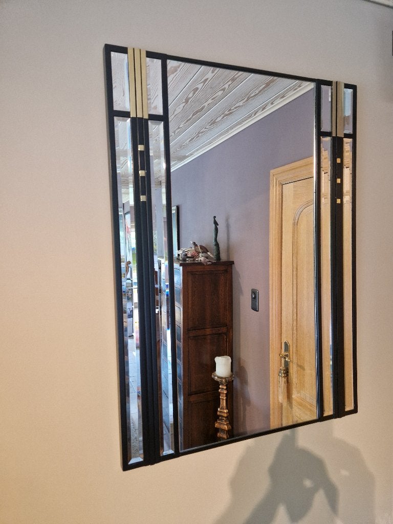 Vintage Art-Deco Wandspiegel door Deknudt, Ophalen of Verzenden