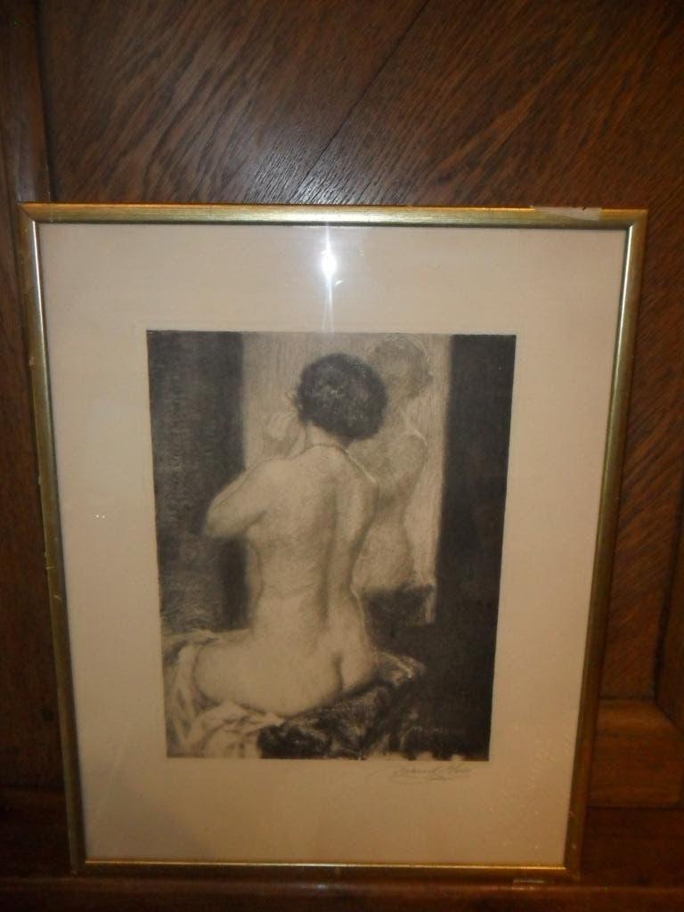Ets van Marcel Hess (Brussel 1878 - Grimbergen, 1948), Antiek en Kunst, Kunst | Etsen en Gravures, Ets, Gesigneerd, Ingelijst