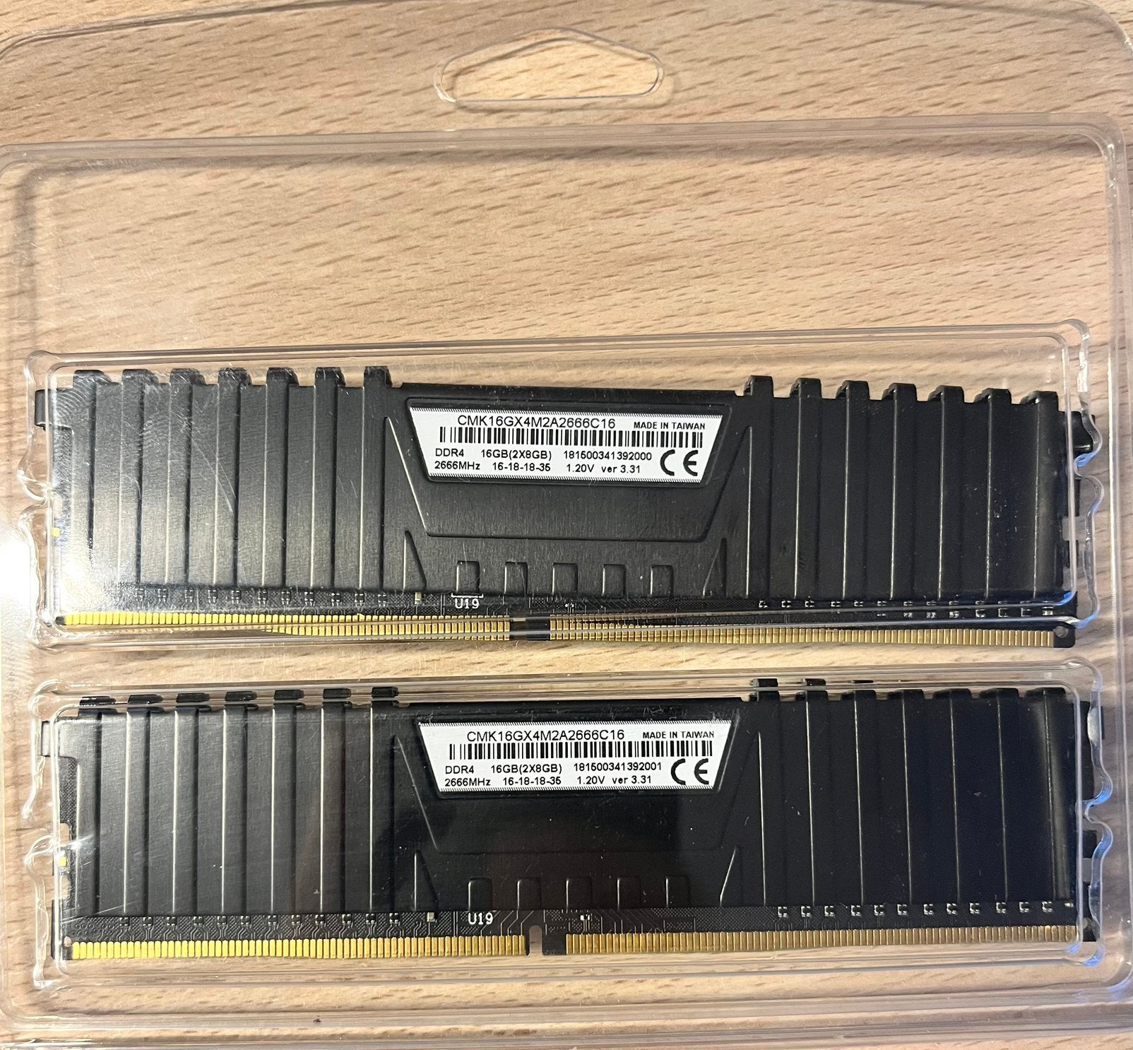 Corsair Vengeance LPX DDR4 2666mhz (2x8Gb), Informatique & Logiciels, Mémoire RAM, DDR4, Enlèvement, Utilisé, Desktop