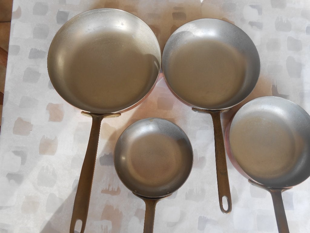 Koperen pannetjes, Huis en Inrichting, Keuken | Potten en Pannen, Ophalen, Nieuw, Koper, Pannenset