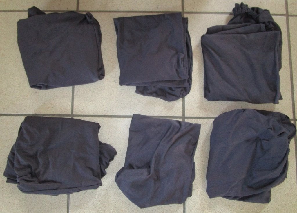 6 housses de chaise gris anthracite extensible marque VidaXL, Maison & Meubles, Gris, Enlèvement ou Envoi, Modern, Cinq, Six Chaises ou plus
