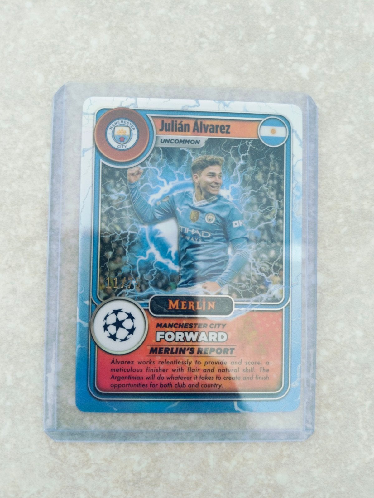 topps Merlin Julian Alvarez 2023-2024 Manchester city, Ophalen of Verzenden