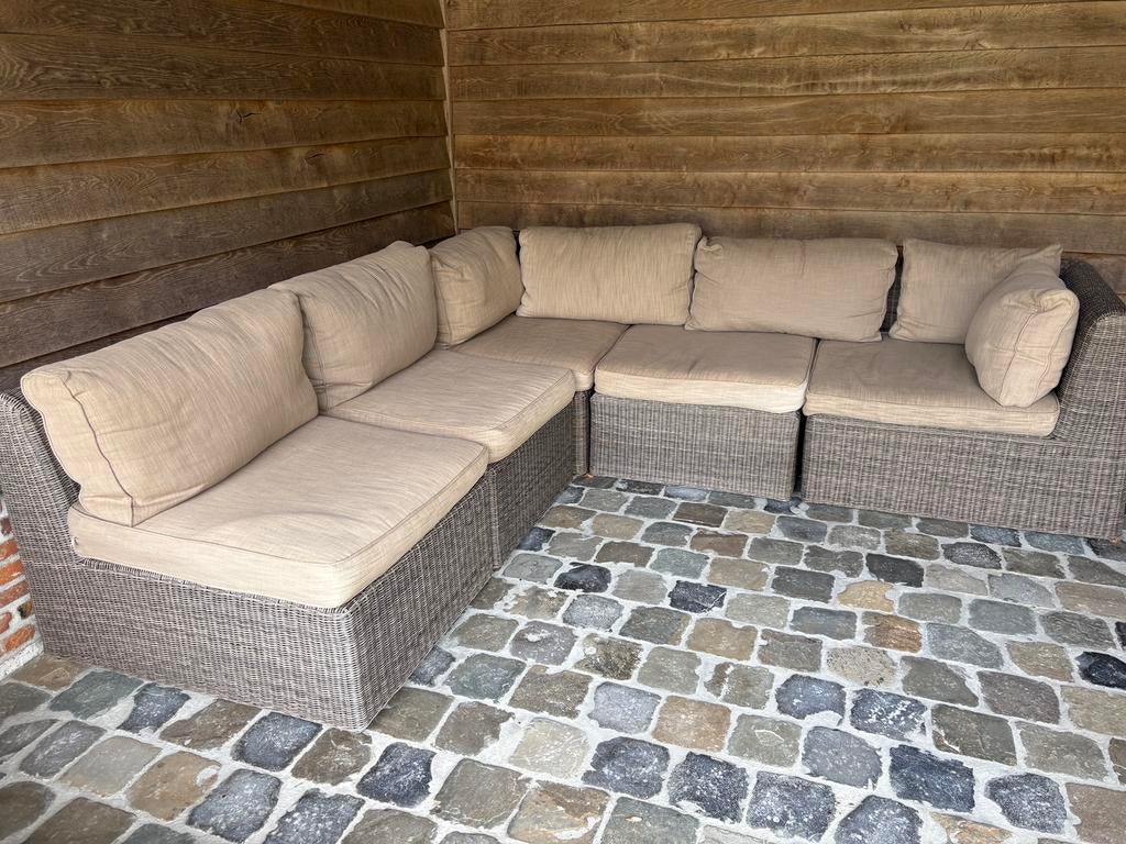 Terraszetel rotan - zithoek, Tuin en Terras, Ophalen, Gebruikt, Rotan
