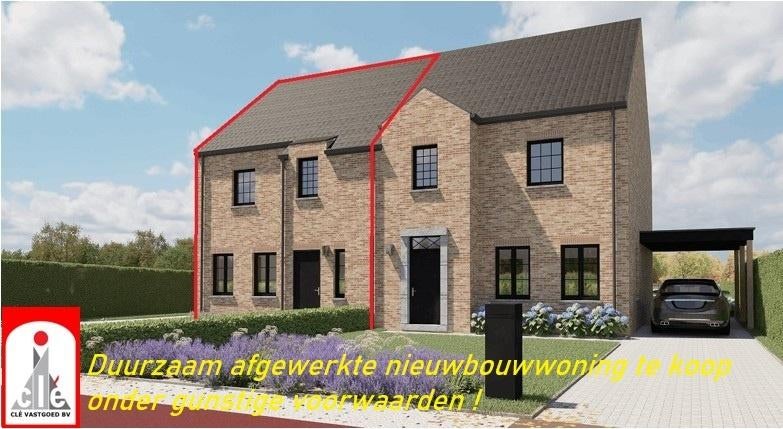 Duurzaam afgewerkte nieuwbouwwoning, Immo, Huizen en Appartementen te koop, 3 kamers, Hoekwoning, Provincie Limburg, Opglabbeek