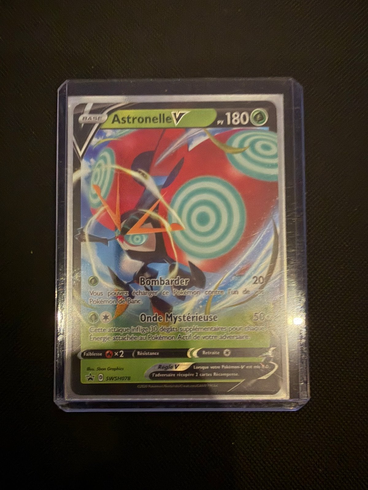 Carte Pokémon Astronelle V Promo FR (SWSH078), Enlèvement ou Envoi, Neuf, Cartes en vrac, Foil