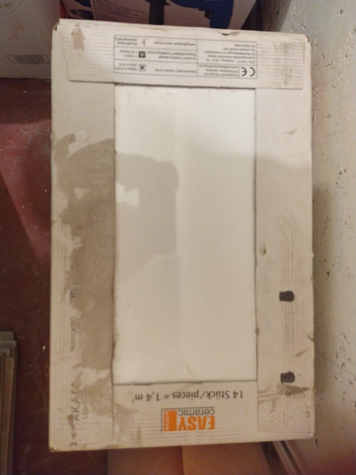 Tegel 25x40, 4m2 wit, Doe-het-zelf en Bouw, Ophalen, Nieuw, Minder dan 5 m², Wandtegels