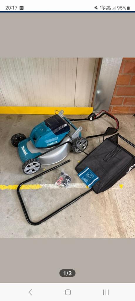 Makita DLM463Z (zonder accu) elektrische grasmaaier nieuw ., Tuin en Terras, Ophalen, Elektrische grasmaaier