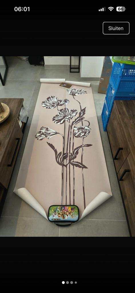 Behang nieuw, Huis en Inrichting, Stoffering | Behang, Ophalen, Minder dan 10 m²