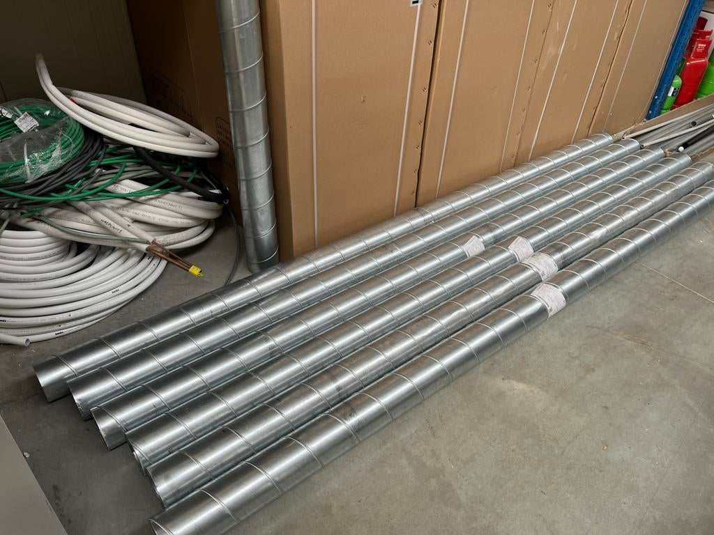6x Spirobuis ventilatie 125mm, Ophalen, Nieuw