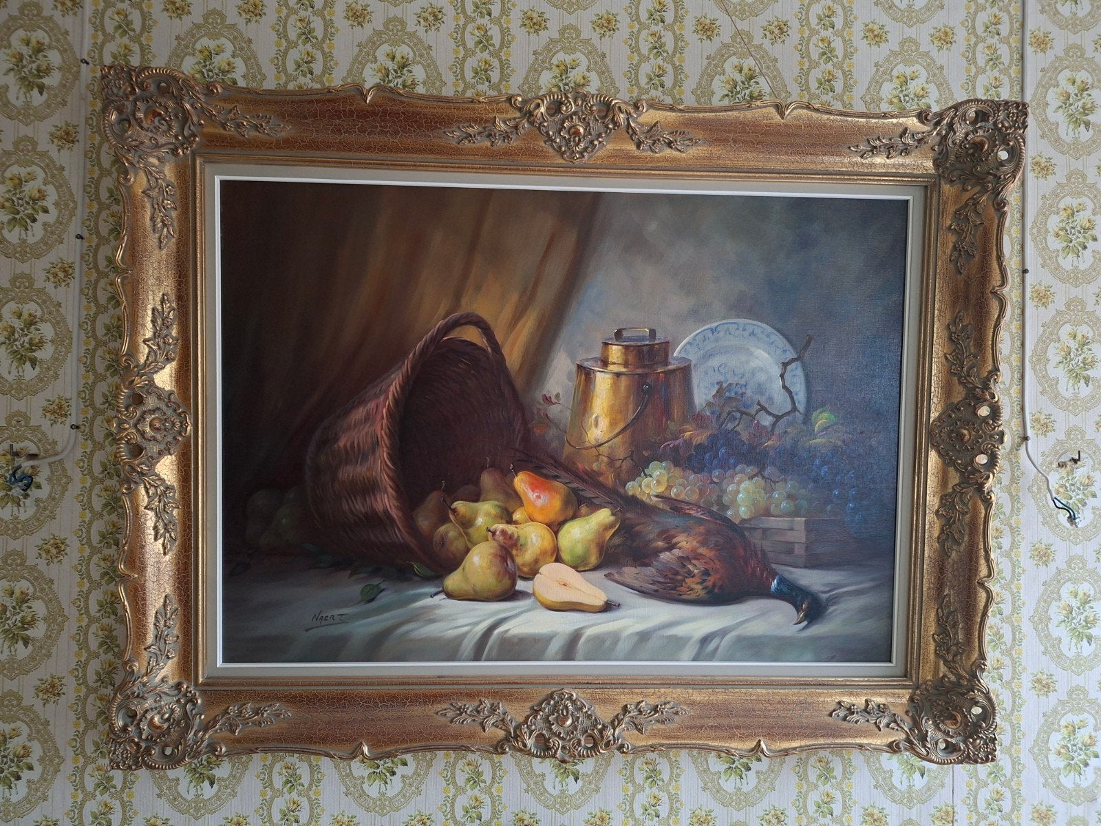 groot kader. meerdere schilderijen te koop. doe een bod, Antiek en Kunst, Ophalen