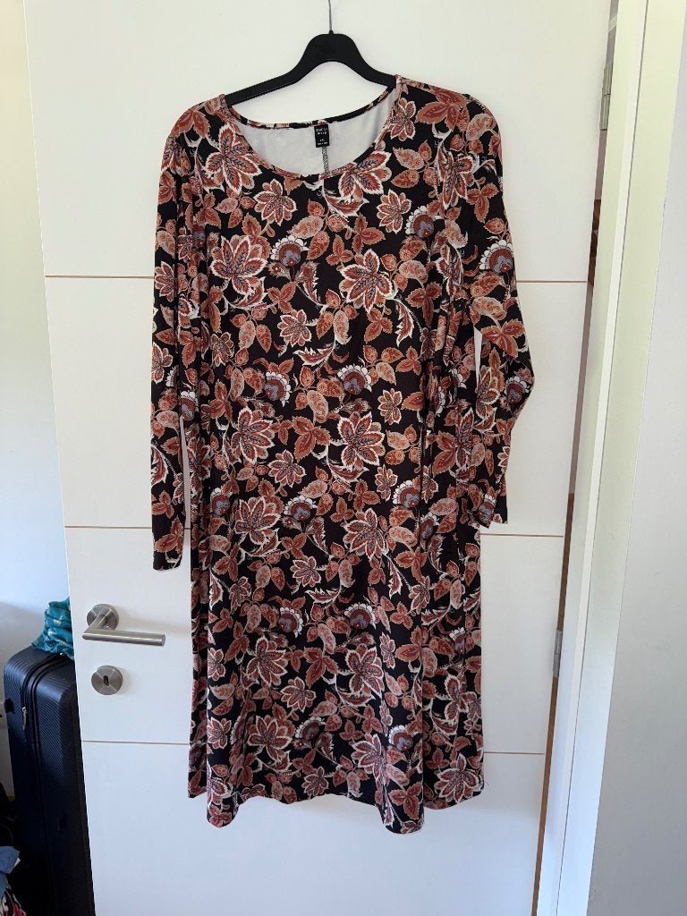 Robe Emery Rose noir à motifs, Kleding | Dames, Jurken, Meerkleurig, Maat 46/48 (XL) of groter, Nieuw, Emery rose