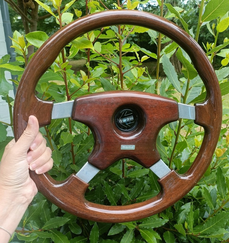 volant bois momo vintage années 80-90, Autos : Pièces & Accessoires, Enlèvement ou Envoi, Utilisé