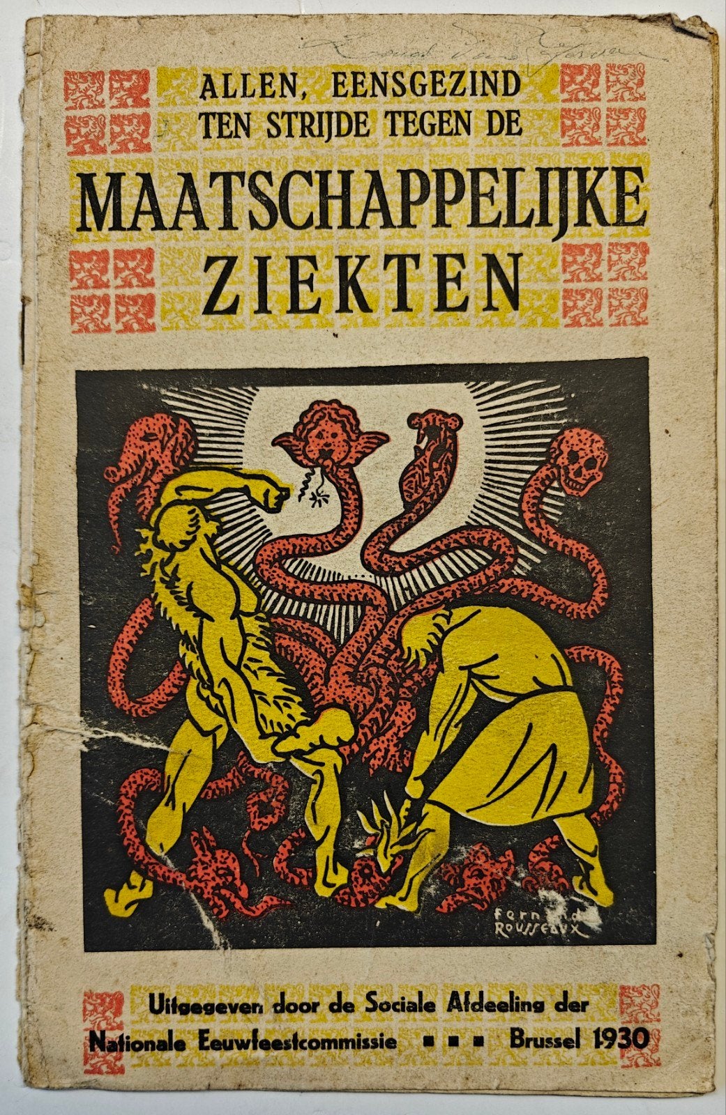 Maatschappelijke ziekten, ...1930., Antiquités & Art, Antiquités | Livres & Manuscrits, Enlèvement ou Envoi
