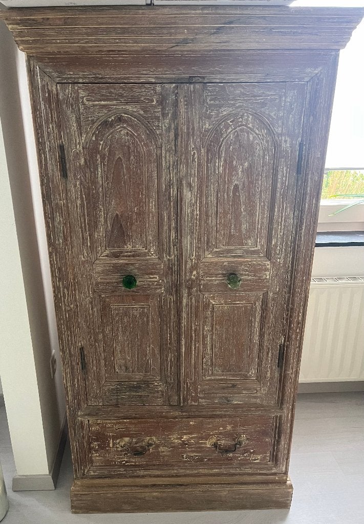 meuble bois massif de Igor 150x80x45. 3 étagères et 1 tiroir, 25 à 50 cm, Moins de 150 cm, Comme neuf, Enlèvement