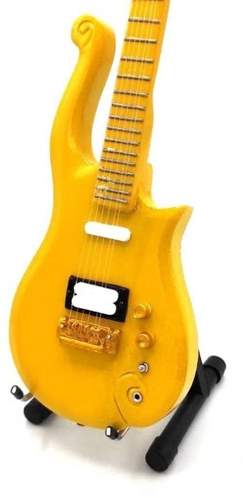 Miniatuur replica Cloud gitaar Geel - Prince, Enlèvement ou Envoi, Neuf