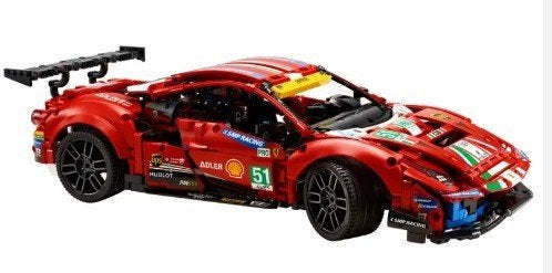 lego technic ferrari 488 gte, Kinderen en Baby's, Ophalen, Compleet, Lego, Zo goed als nieuw