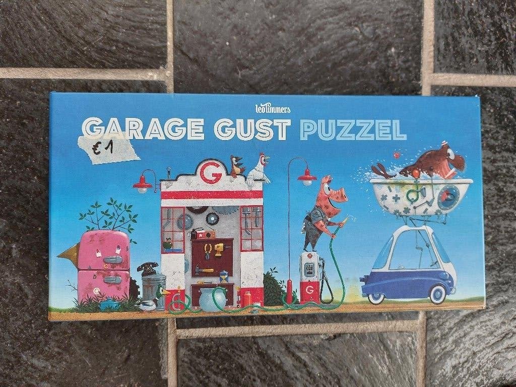 Puzzel garage Gust, Ophalen, 10 tot 50 stukjes, Zo goed als nieuw, 4 tot 6 jaar