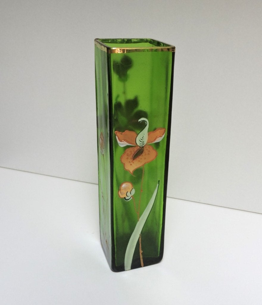 1905-1910 ART NOUVEAU LEGRAS zuilvaas met ORCHIDEE-decor, Ophalen of Verzenden