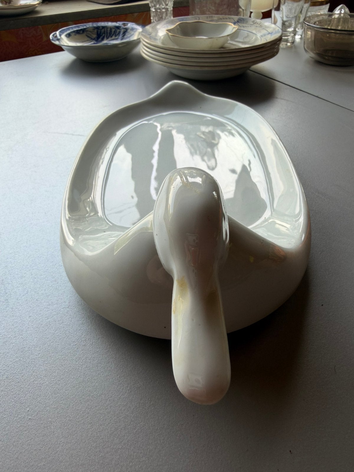 Plat canard blanc ceramique, Ophalen