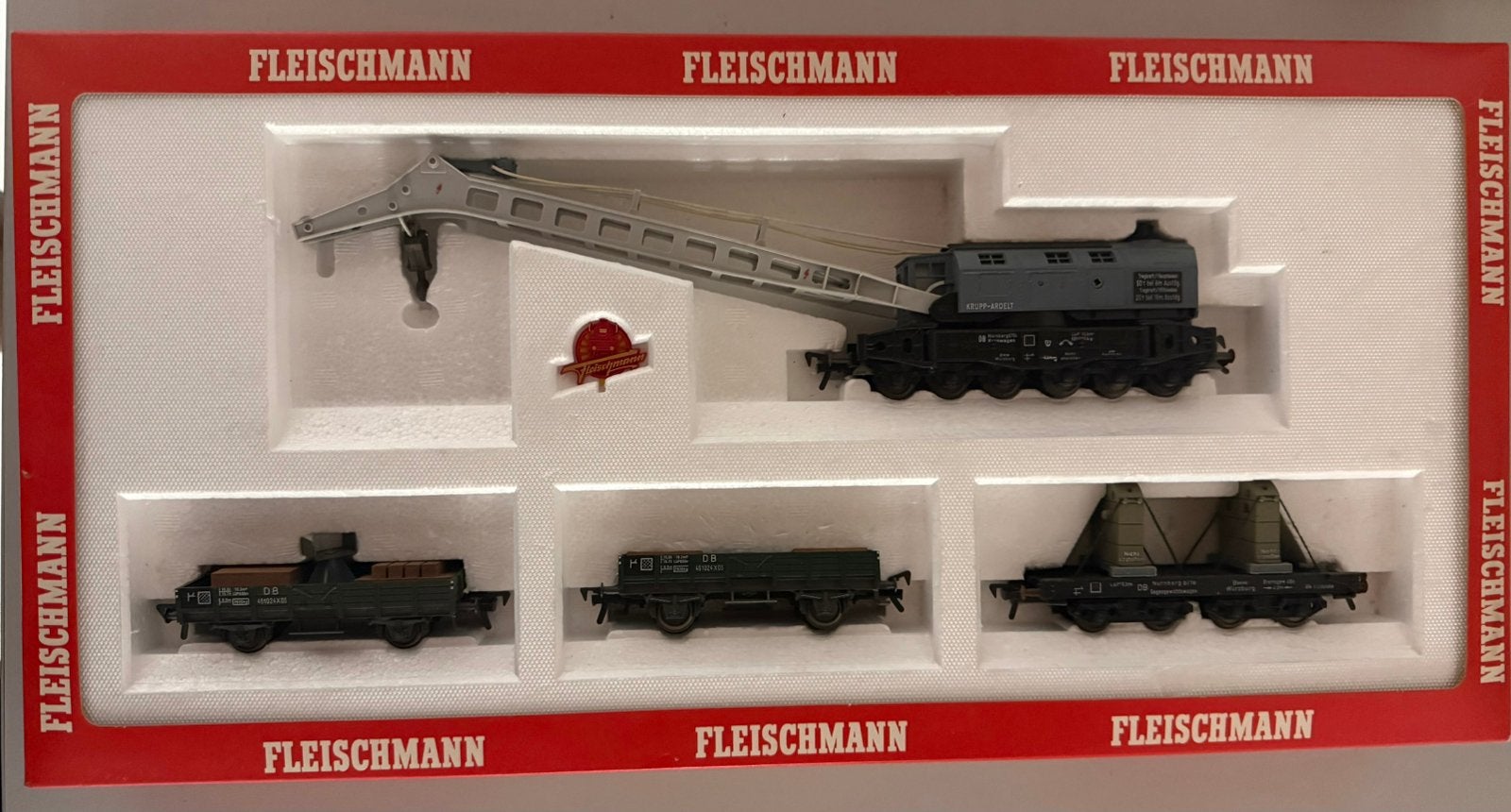 Set de grues Fleischmann 5597 en parfait état, Enlèvement ou Envoi, Comme neuf, Set de Trains, Fleischmann