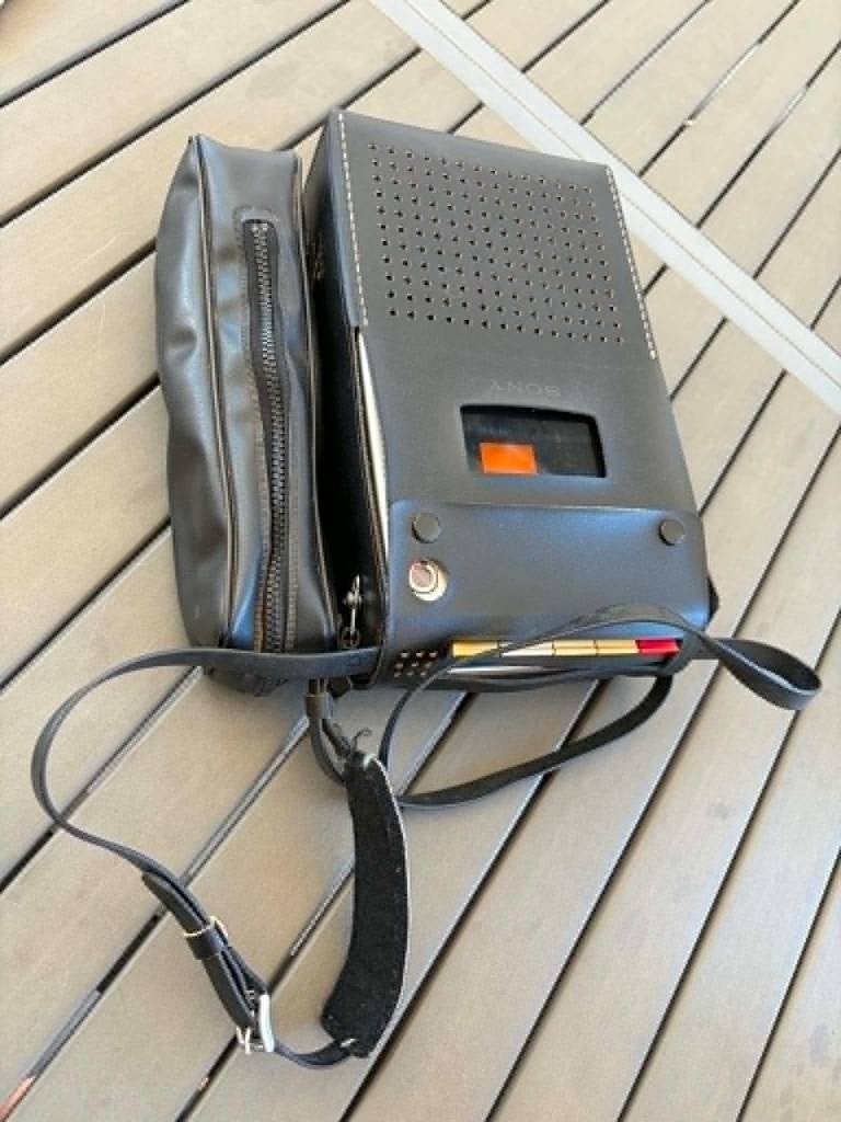 Sony TC-110 vintage complet + sacoche + micro Sony, TV, Hi-fi & Vidéo, Decks cassettes, Sony, Enlèvement ou Envoi