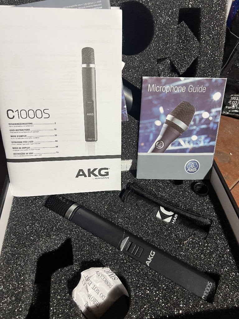 AKG C1000s condenser microphones - 2 stuks, Ophalen, Zo goed als nieuw, Studiomicrofoon