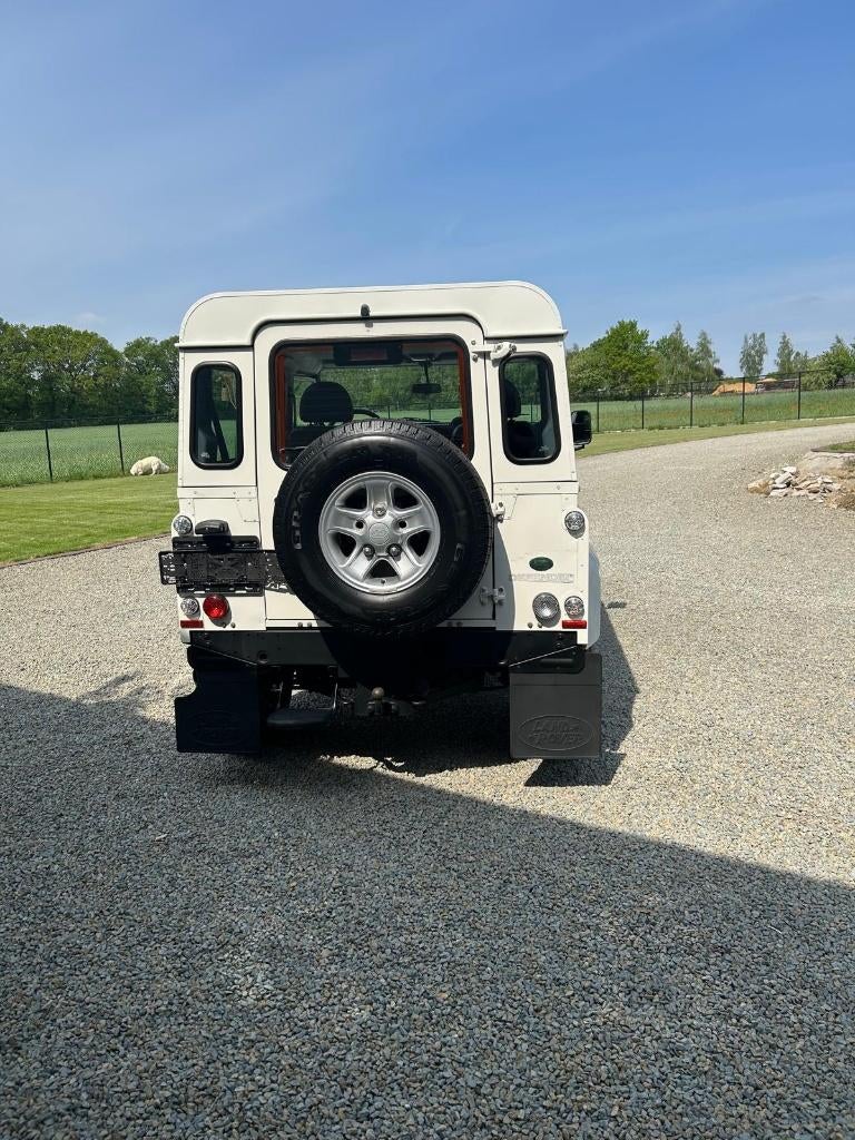 Land Rover Defender TD4, Auto's, Land Rover, Stof, Zwart, Elektrische ramen, Wit
