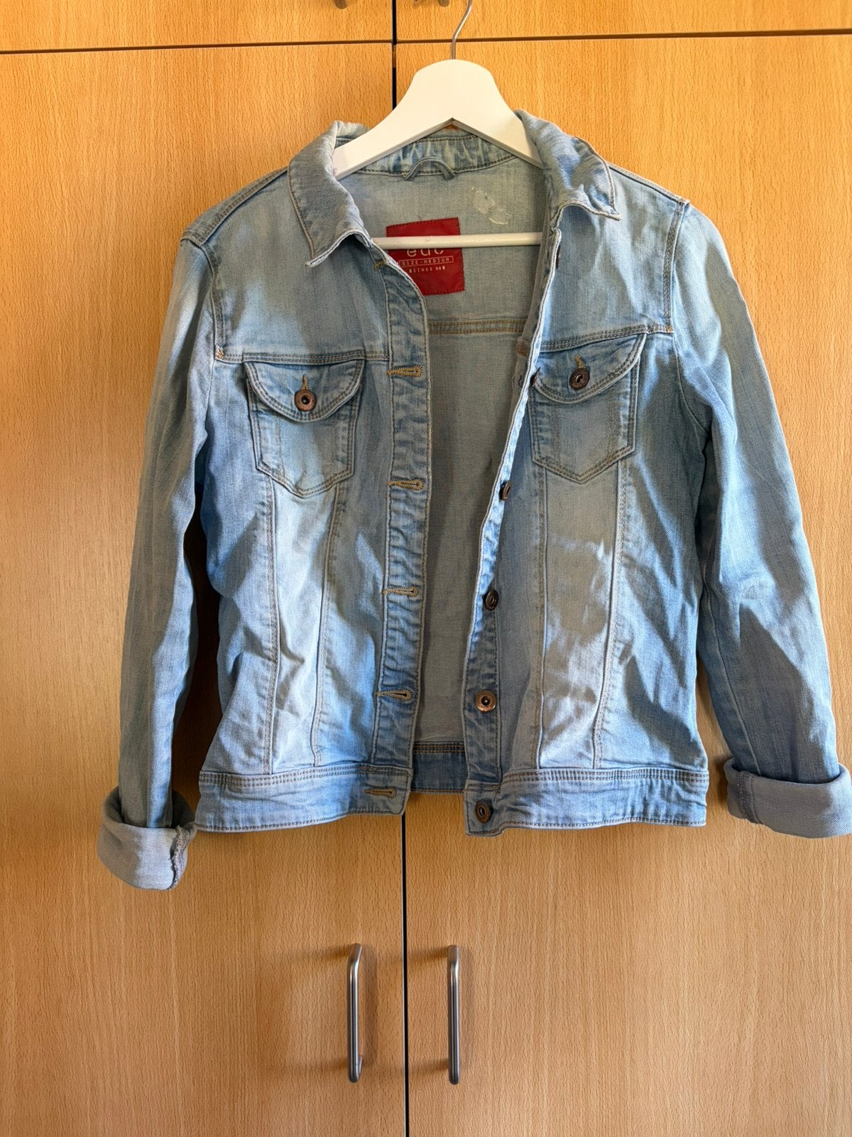Jeansvest EDC maat M, Ophalen of Verzenden, Gedragen, Maat 38/40 (M), Blauw