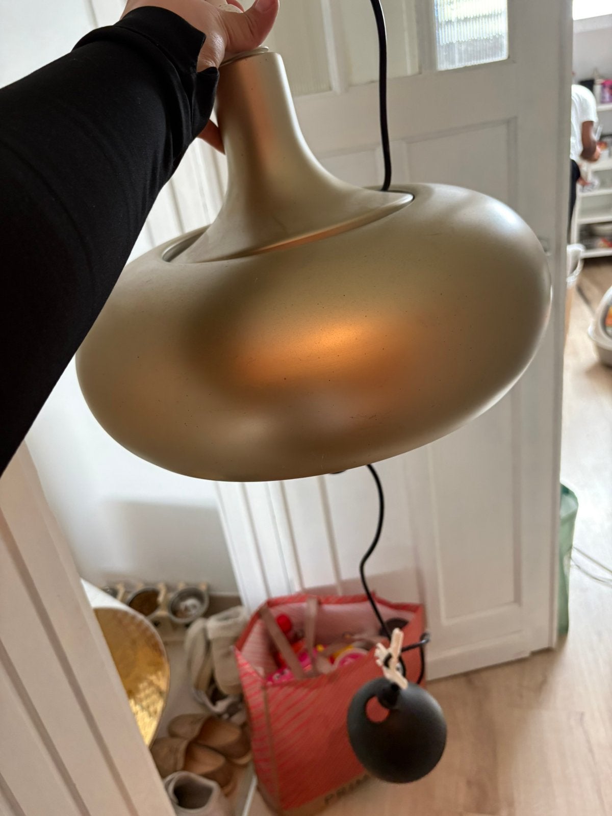 Lustre bomber en doré, Enlèvement, Comme neuf