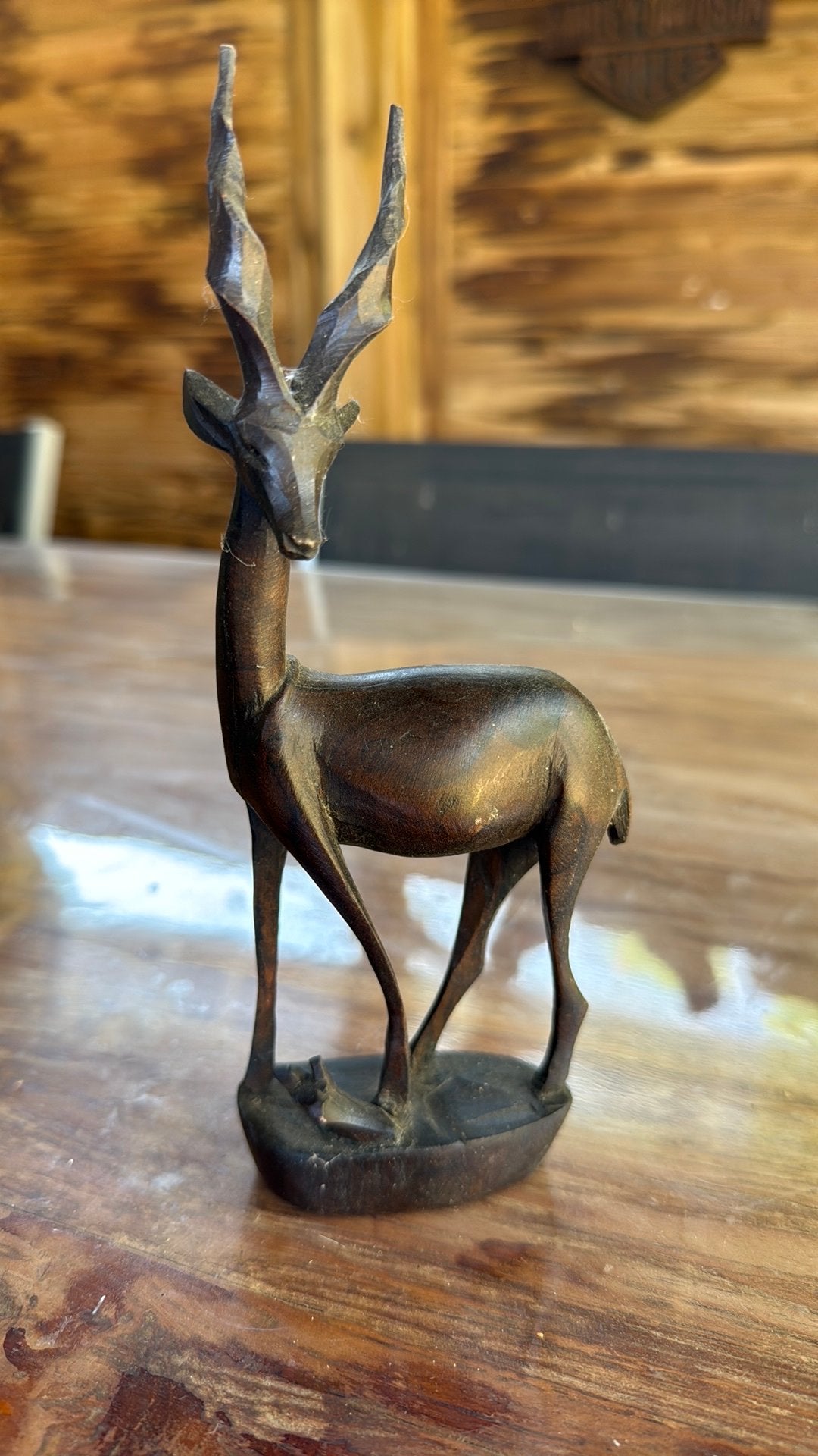 Houten antilope, Antiek en Kunst, Ophalen of Verzenden, Modern, Houtsnijwerk