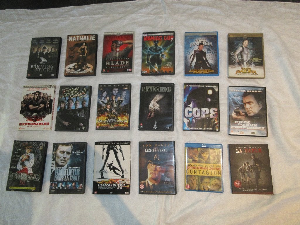 Lot 18 DVD franstalig oorlog actie Expendables Transporteur, Ophalen, Actie