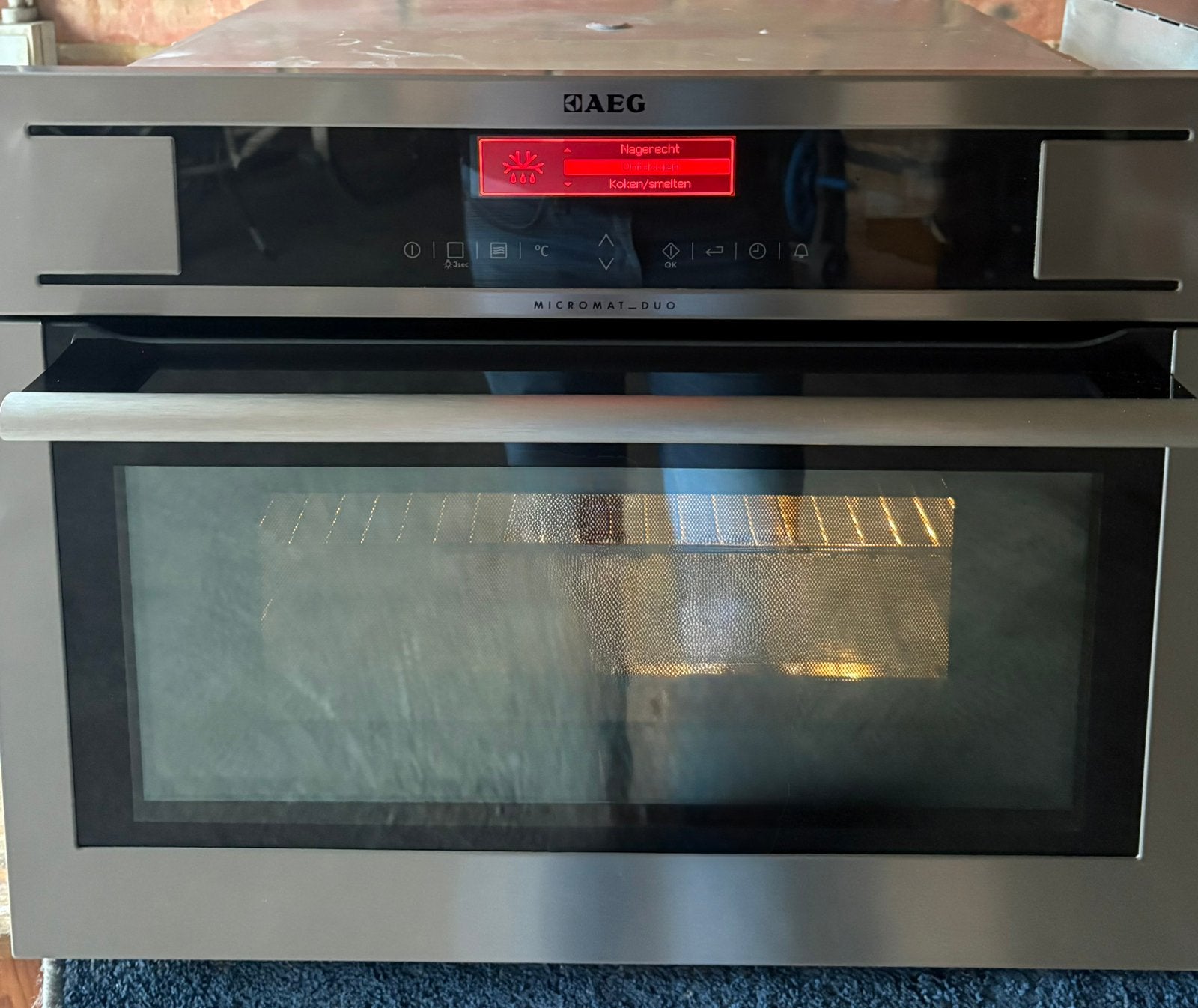 AEG : combinaison micro-ondes et four, cuisinière à vapeur, AEG, Encastré, Comme neuf, Enlèvement