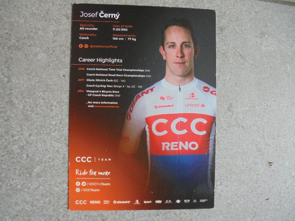 Wielerfoto Josef Cerny, Verzamelen, Foto's en Prenten, Verzenden