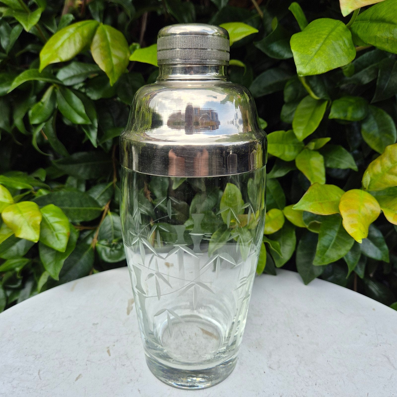 Noritake Sasaki-kristal shaker, bamboe ontwerp, Ophalen of Verzenden