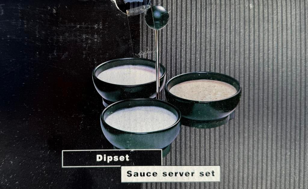 Set met aperitiefsaus „Dipset”, Ophalen of Verzenden, Zo goed als nieuw, Overige materialen, Effen