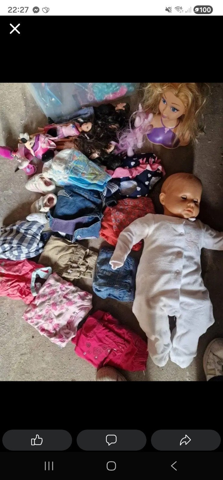 Poppen paket, Ophalen