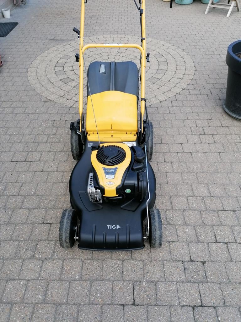 Stiga grasmaaier combi 53 SB, Ophalen, Stiga, Zo goed als nieuw, 50 cm of meer