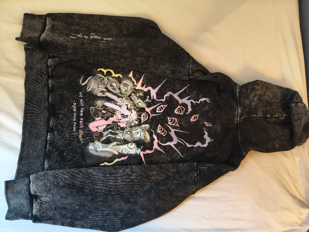 Hoodie Glitch finale The Amazing Digital Circus TADC, Neuf, Glitch, Taille 46 (S) ou plus petite, Noir