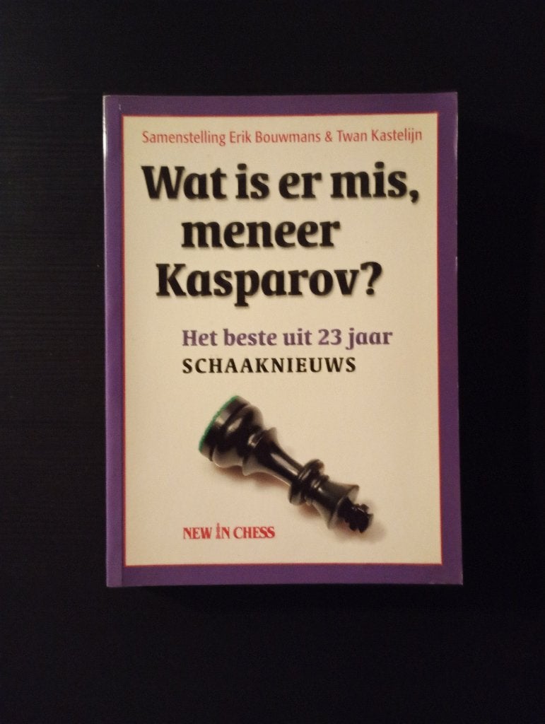 schaken Wat is er mis, meneer Kasparov?, Hobby & Loisirs créatifs, Sport cérébral & Puzzles, Enlèvement ou Envoi, Moins de 500 pièces