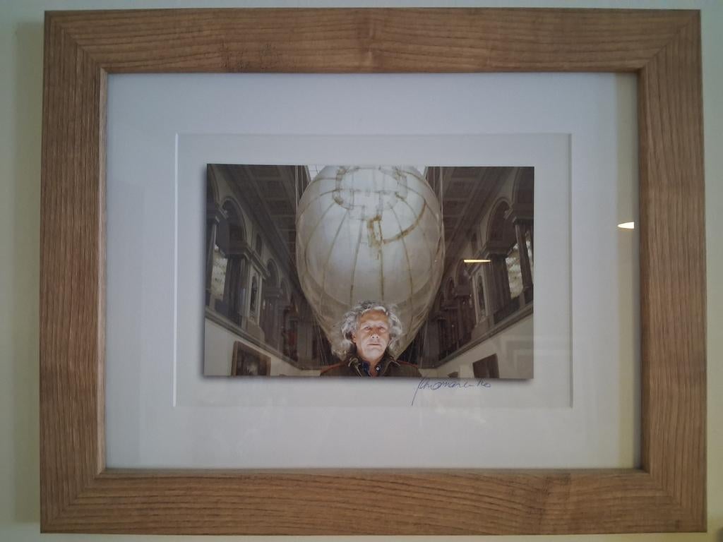 Foto panamarenko: met handtekening!!, Antiek en Kunst, Kunst | Etsen en Gravures, Ophalen of Verzenden, Ingelijst