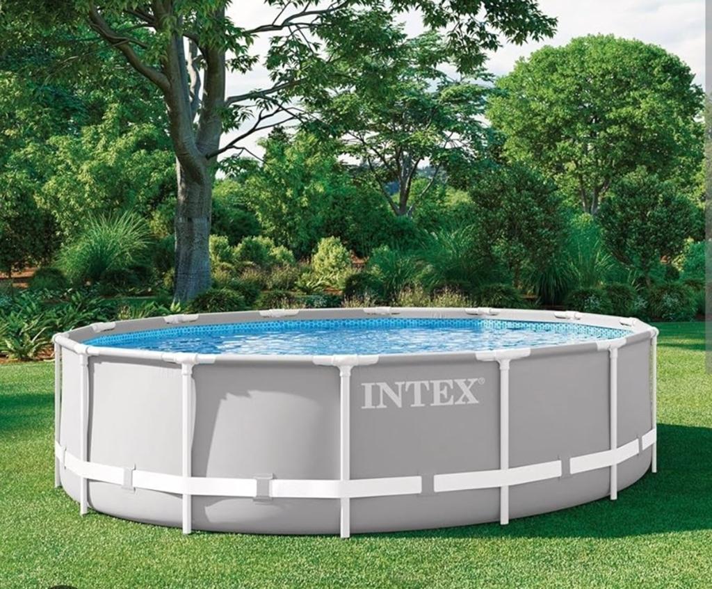 Intex zwembad 427x107, Tuin en Terras, Ophalen