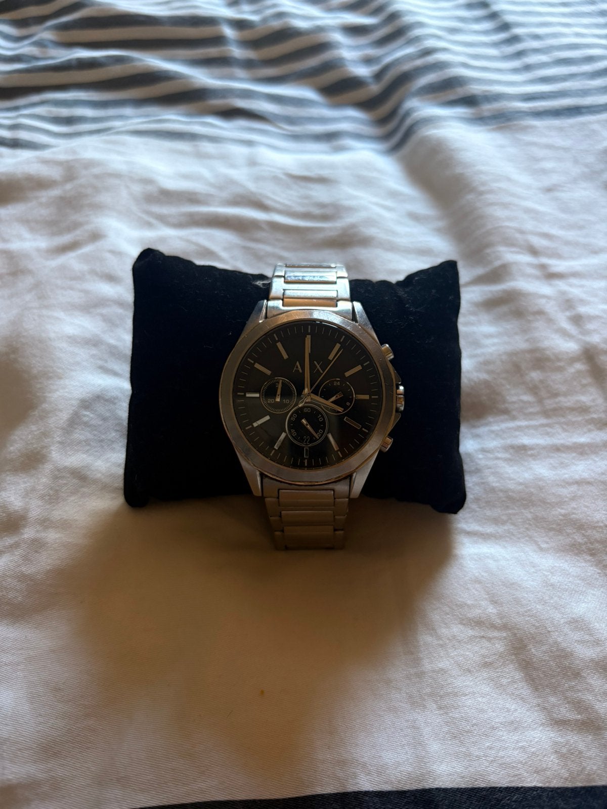 Armani Exchange horloge, Handtassen en Accessoires, Horloges | Heren, Ophalen, Gebruikt, Zilver, Polshorloge