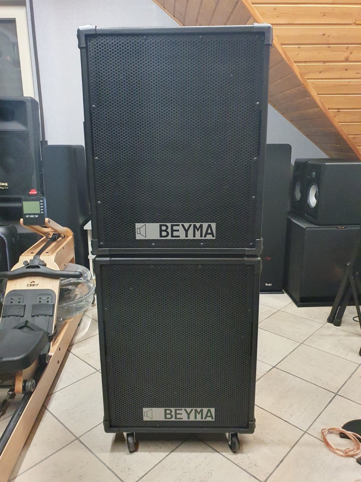 Pro Audio Set: HK Audio kasten met Beyma Drivers & DAP DRX-1, Audio, Tv en Foto, Ophalen, Subwoofer