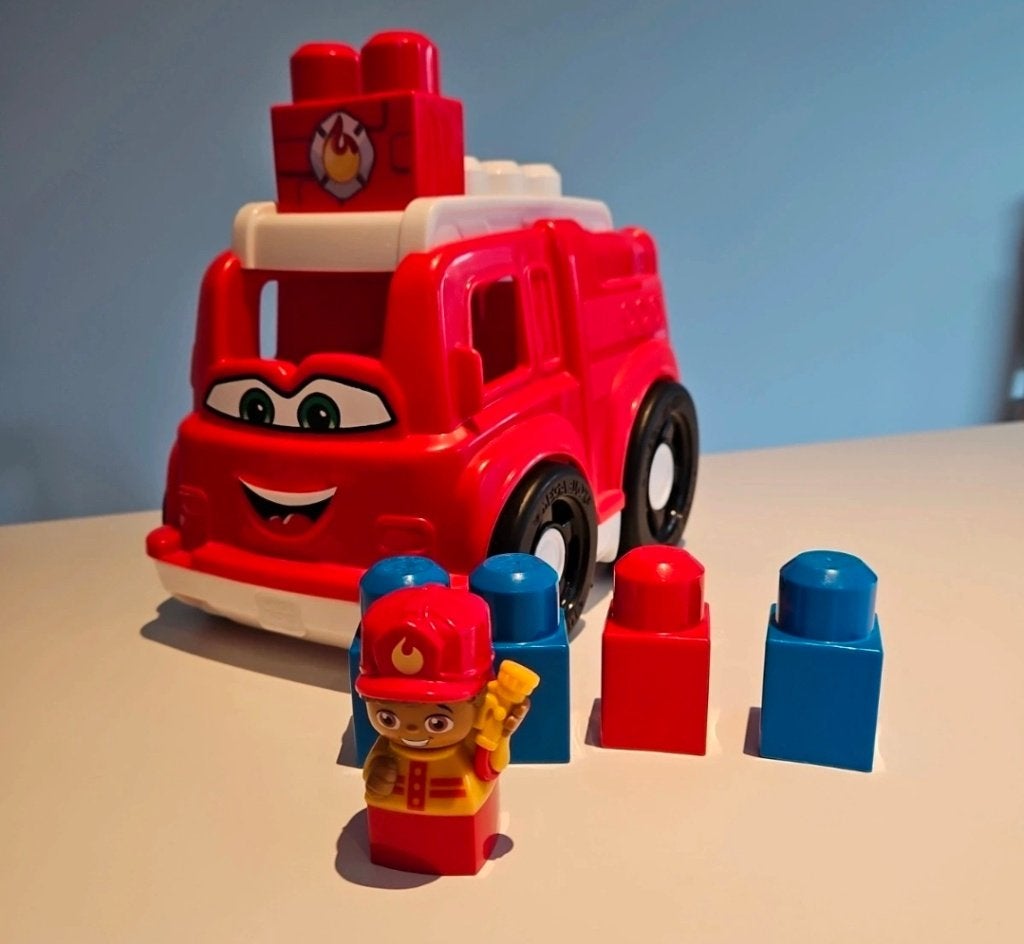 Megabloks brandweerwagen, Ophalen, Zo goed als nieuw, Megabloks
