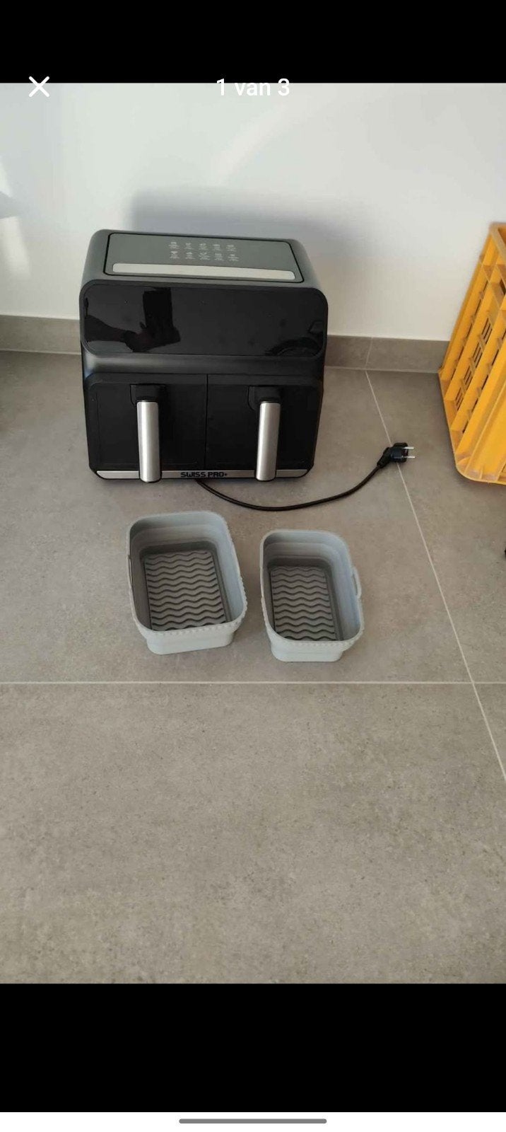 Airfryer Swiss Pro, Electroménager, Friteuses à air, Enlèvement, Comme neuf, Friteuse à air, 1000 à 1499 grammes