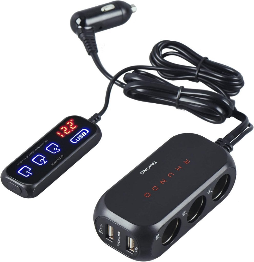RS-21S 3-Way Car Cigarette Lighter Splitter/Adapter/Charger, Enlèvement ou Envoi, Neuf