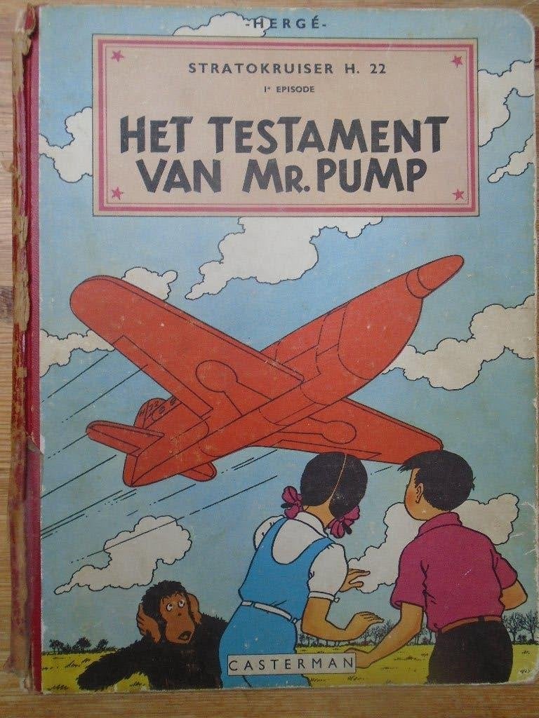 de avonturen van jo suus en jokko : het testament van mr pum, Gelezen, Eén stripboek, Ophalen of Verzenden, Hergé