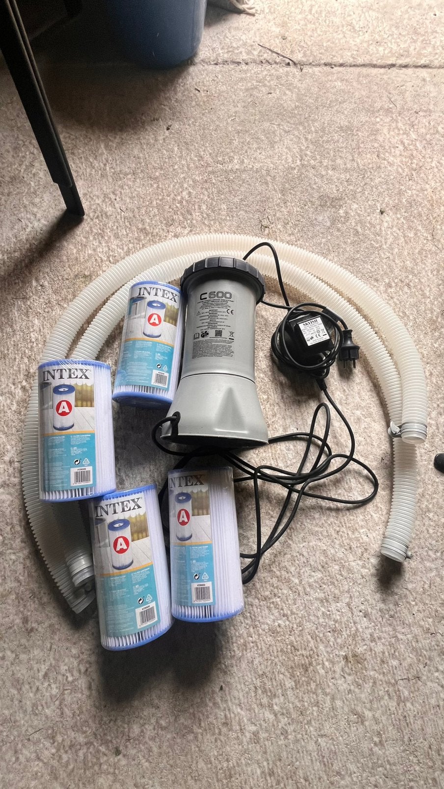 Intex filterpomp C600 + 4 filters, Tuin en Terras, Ophalen, Gebruikt