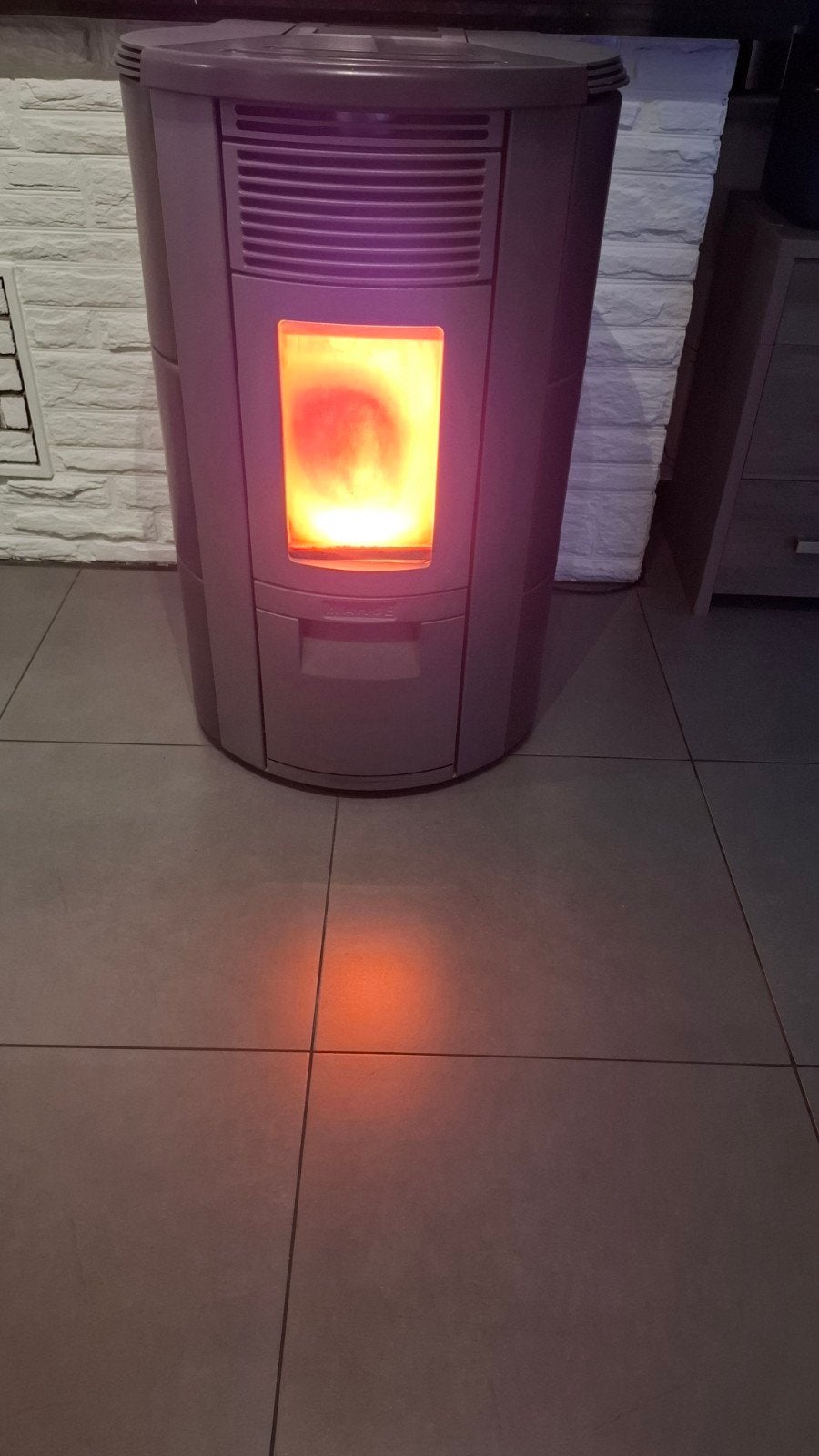Pelletkachel 12Kw, Ophalen, Gebruikt, Vrijstaand, Pelletkachel