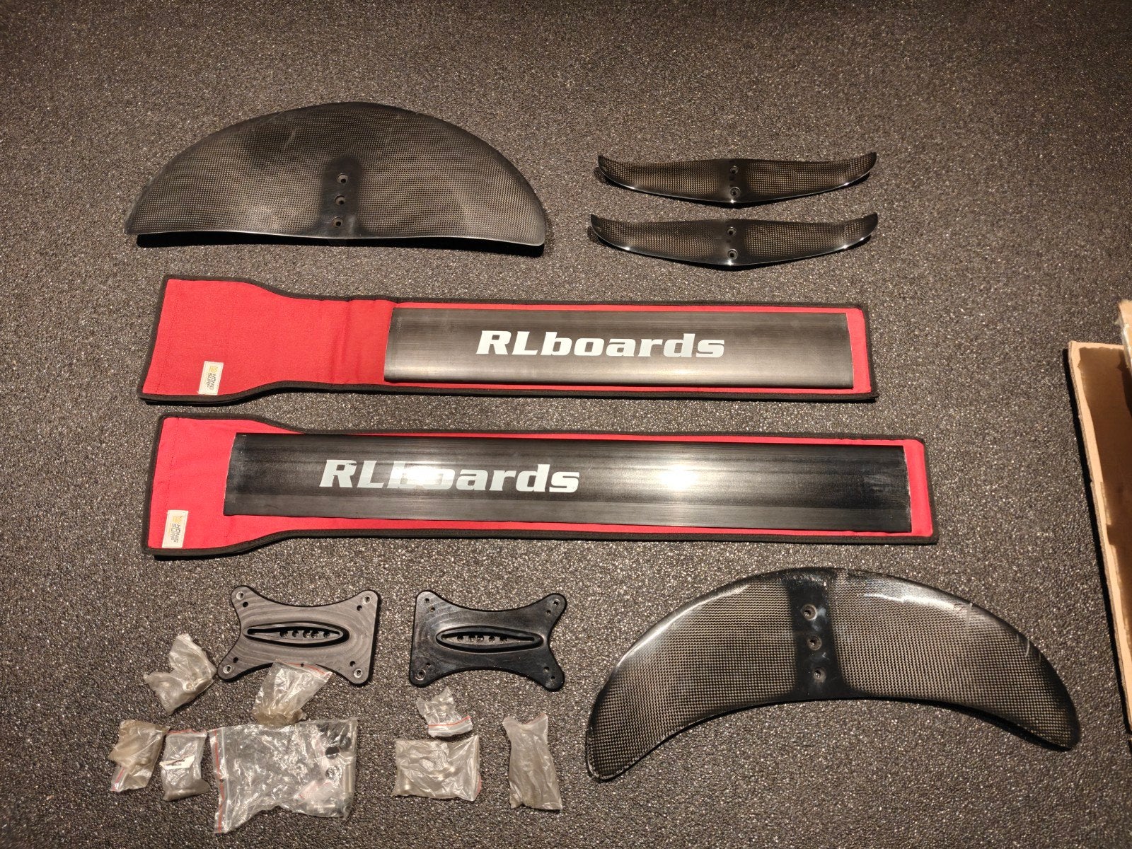 Complete RLboards Carbon Kitefoil Set, Foil, Ophalen, Gebruikt, Kitesurf-set